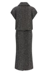the missoni midi dress is distinguished by a sophisticated material workmanship