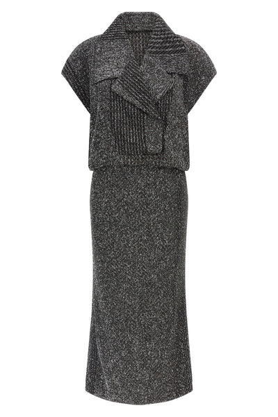 the missoni midi dress is distinguished by a sophisticated material workmanship