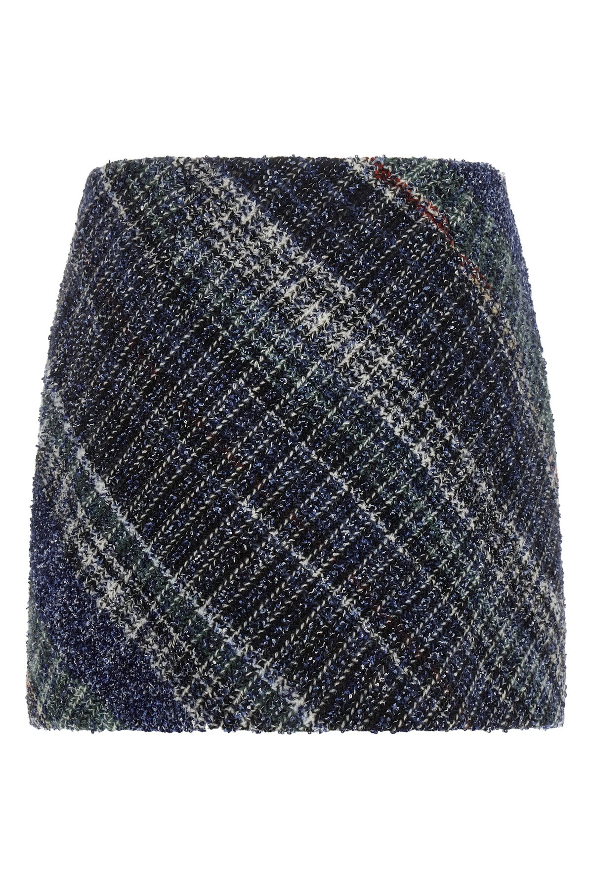 the missoni mini skirt defines an essential silhouette through a rigorous sartor