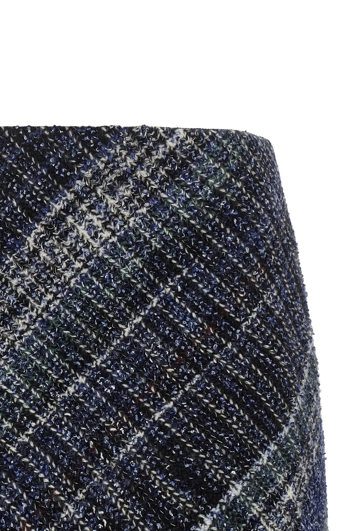 the missoni mini skirt defines an essential silhouette through a rigorous sartor