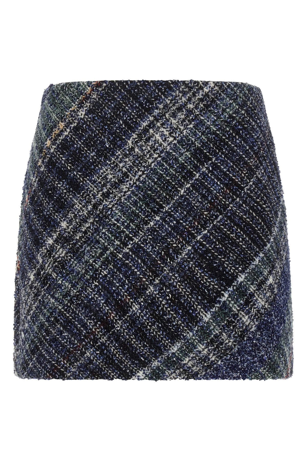 the missoni mini skirt defines an essential silhouette through a rigorous sartor