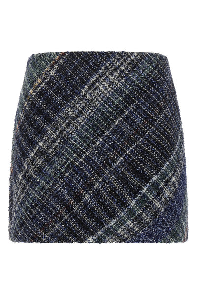 the missoni mini skirt defines an essential silhouette through a rigorous sartor