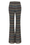 the tight missoni trousers redefine the codes of knitwear through a flared silho