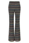 the tight missoni trousers redefine the codes of knitwear through a flared silho