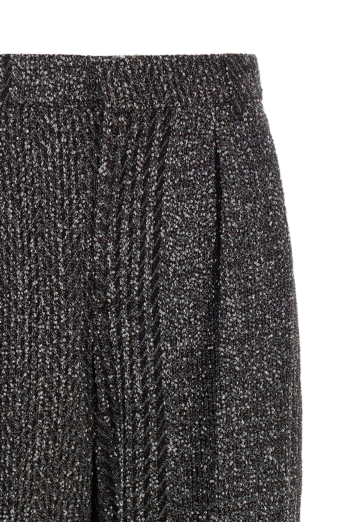 the missoni trousers define a new concept of tailoring through the iconic caperd