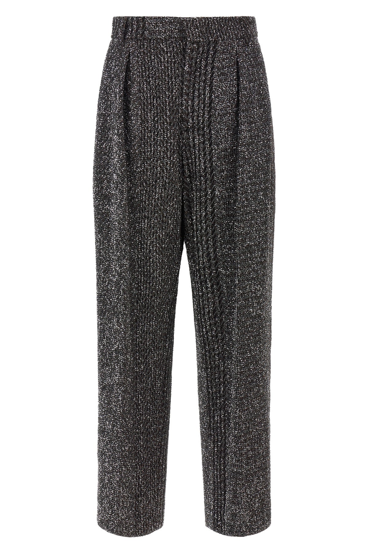 the missoni trousers define a new concept of tailoring through the iconic caperd