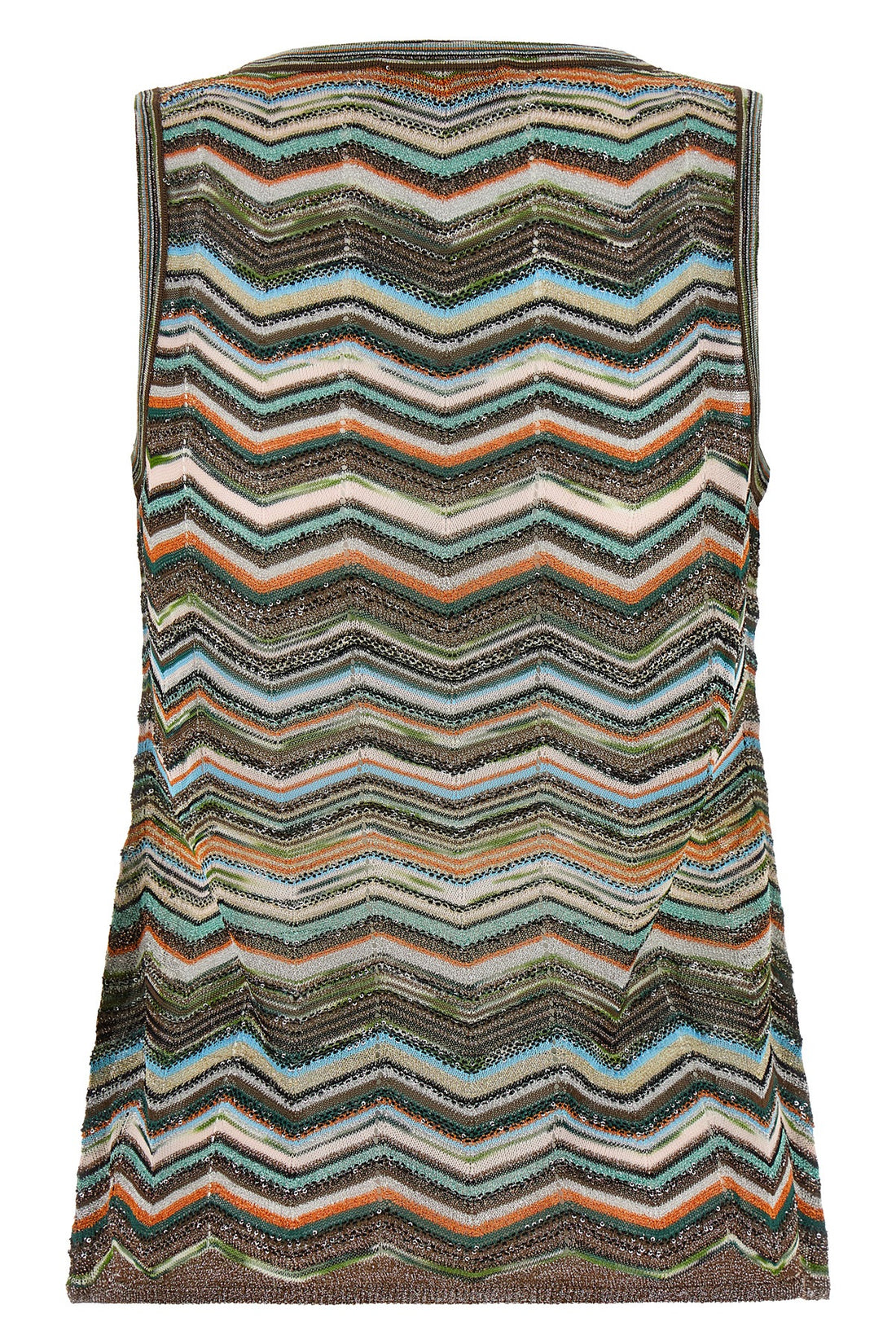 MISSONI 40 the sleeveless missoni top exemplifies the mastery of the brand in knitting thro