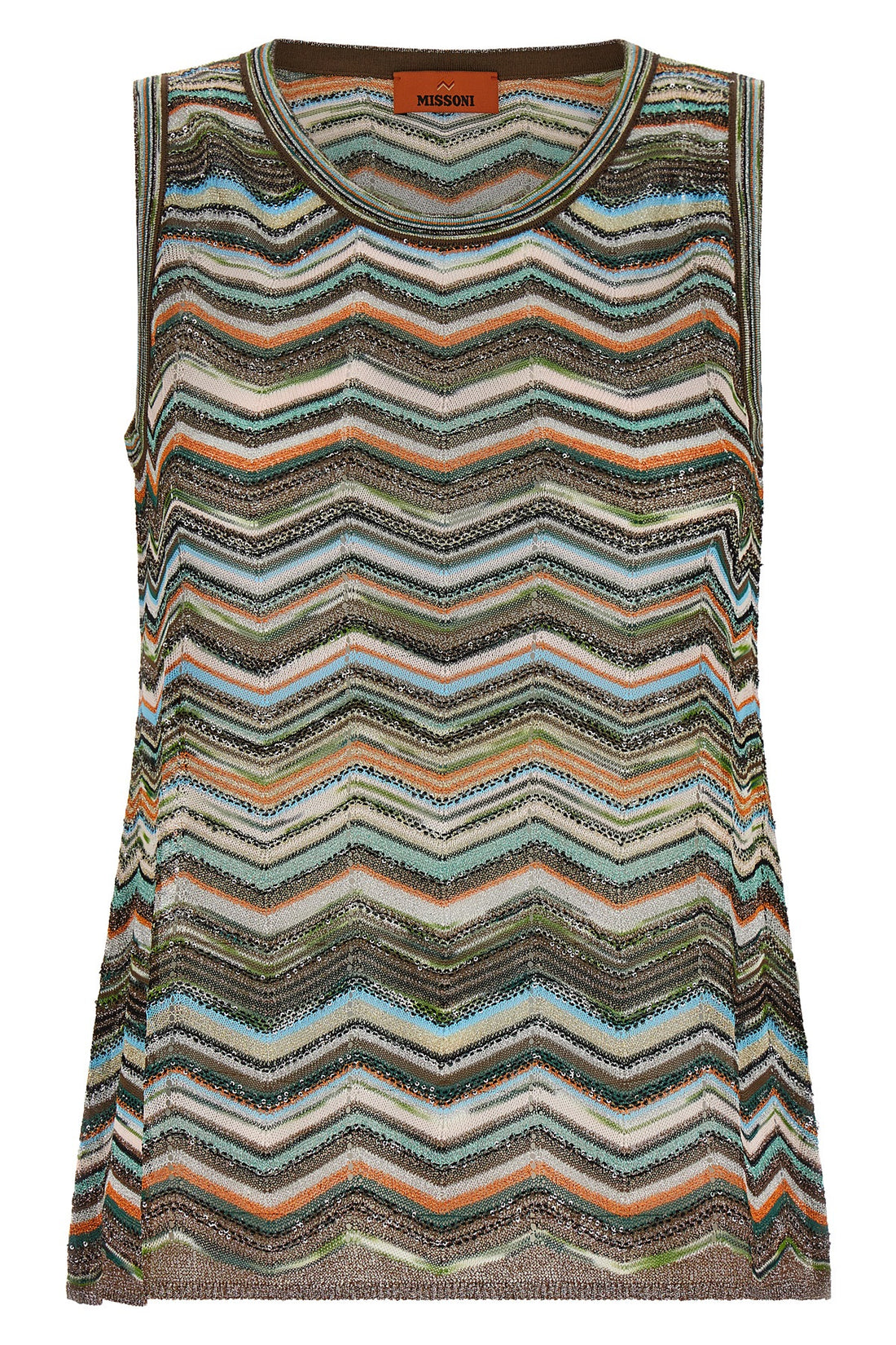 MISSONI 40 the sleeveless missoni top exemplifies the mastery of the brand in knitting thro