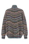 the missoni cardigan redefines knitwear codes through enveloping volumes and a r