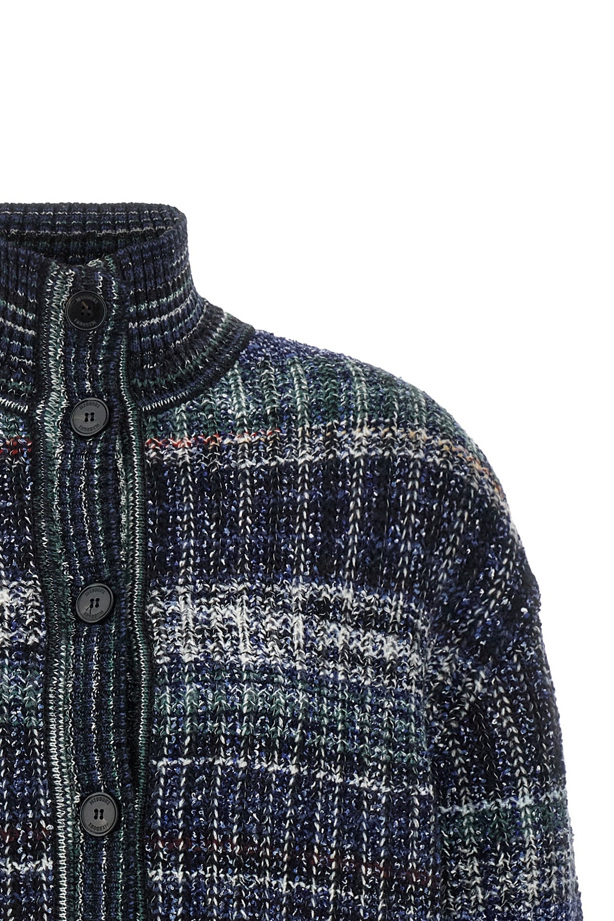 the missoni cardigan redefines knitwear volumes through an oversized silhouette