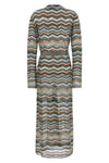 the long cardigan by missoni defines the aesthetics of the brand through the ico