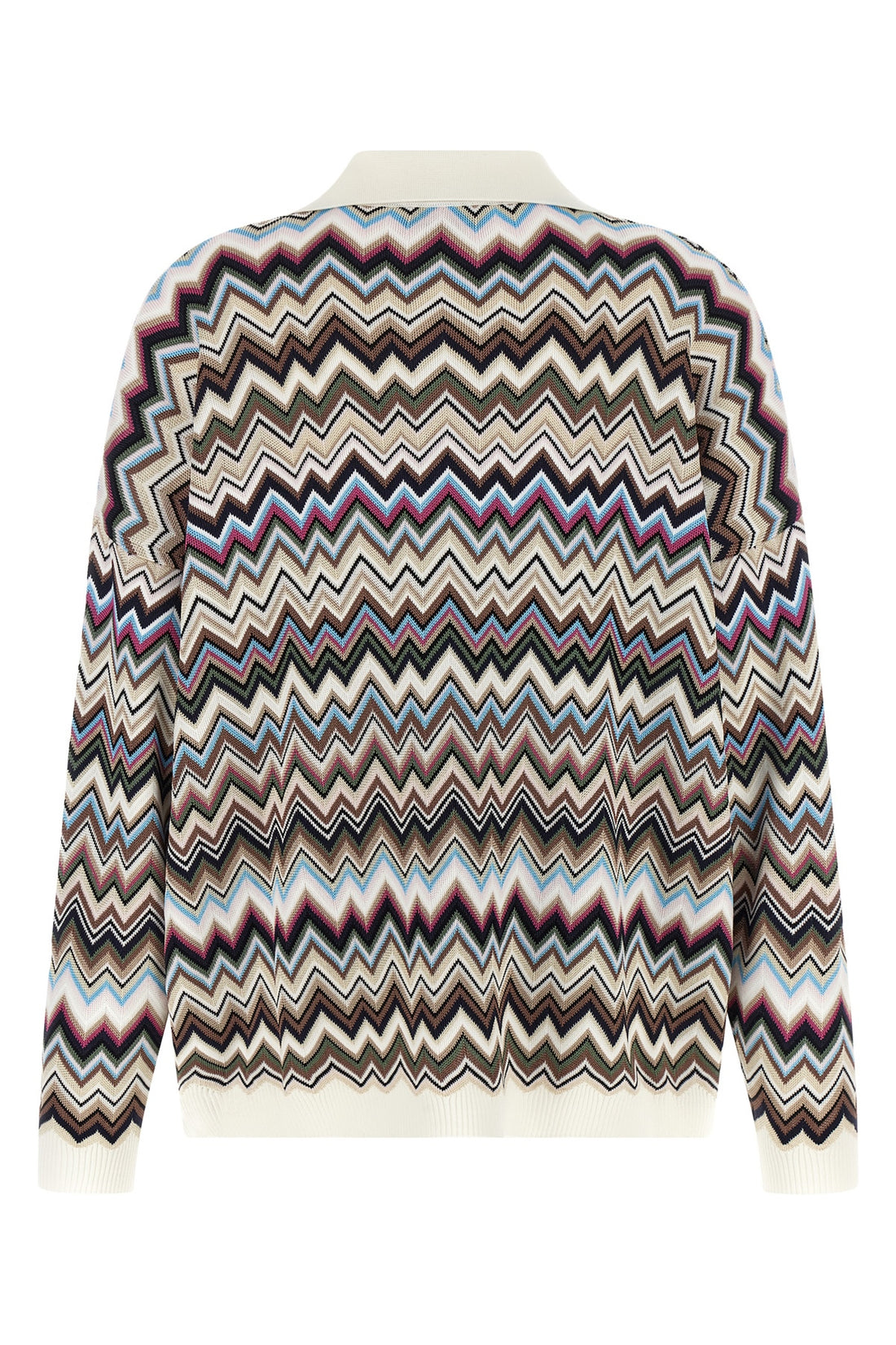MISSONI 38 the missoni polo shirt redefines knitwear codes through relaxed volumes and impe