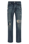 used-effect selvedge japanese denim jeans