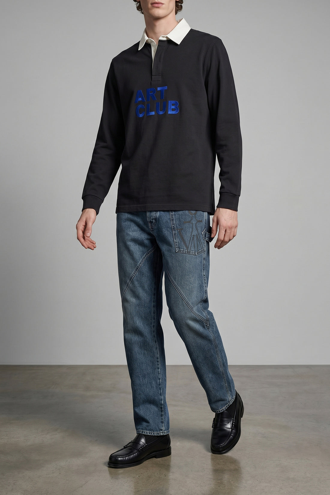 J.W.ANDERSON 30 twisted workwear stonewashed cotton denim jeans