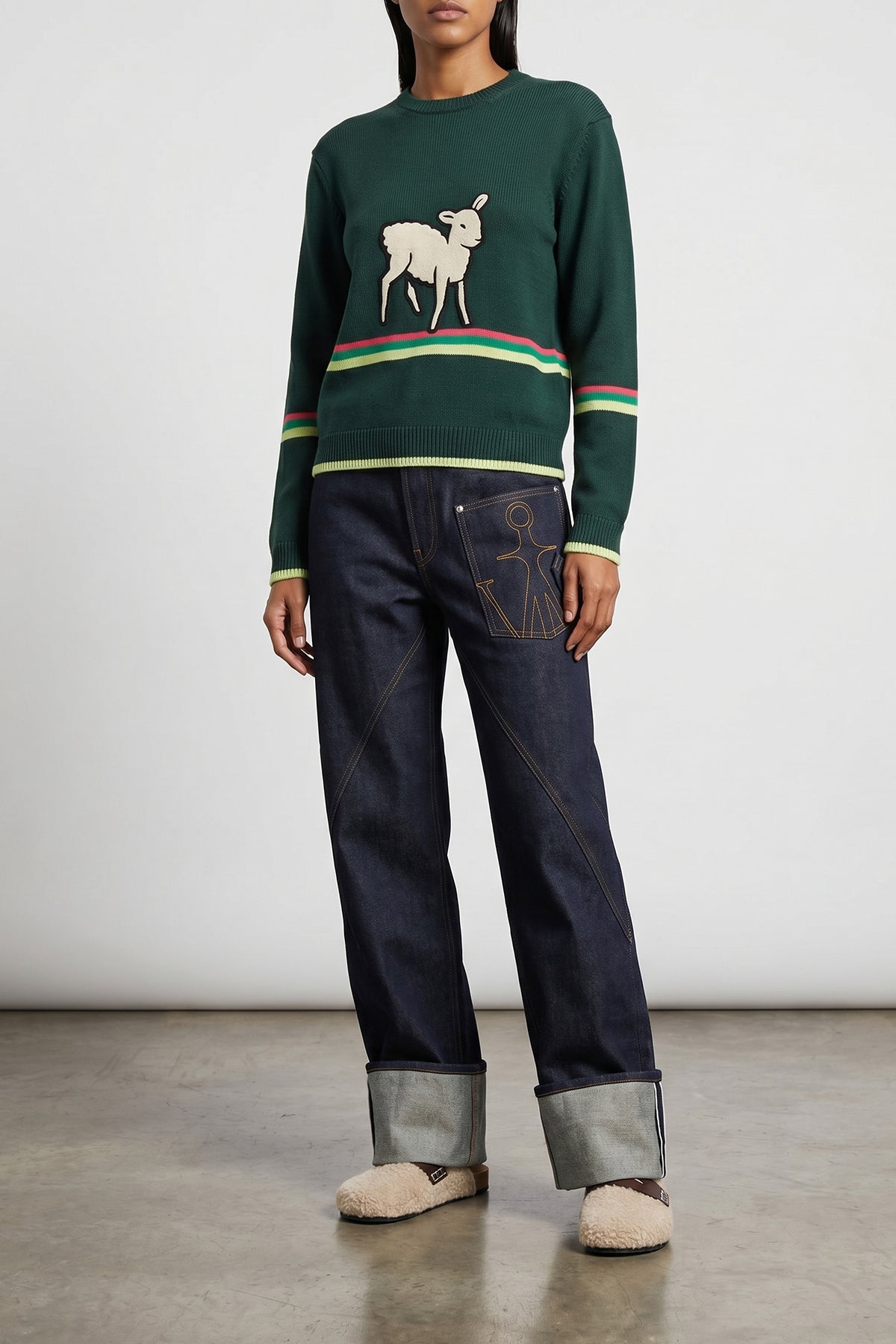 jw anderson twisted workwear jeans redefine utilitarian codes through a precis