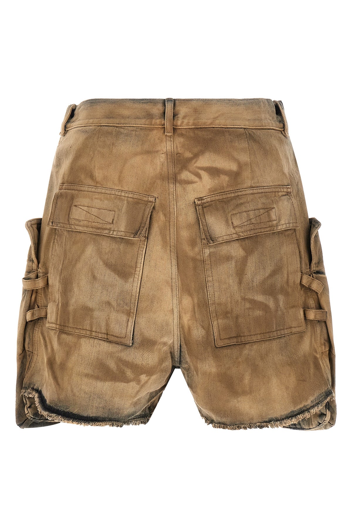 stefan cargo shorts in used-effect cotton denim