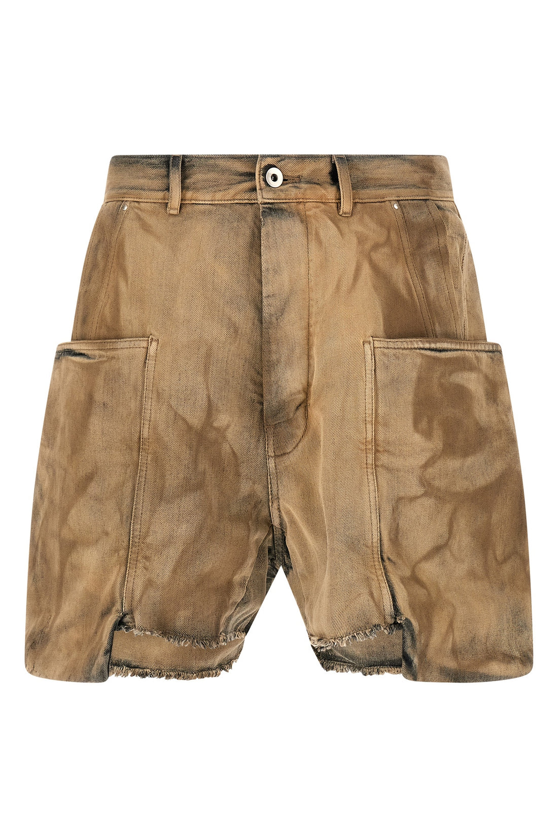 DRKSHDW 31 stefan cargo shorts in used-effect cotton denim