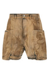 stefan cargo shorts in used-effect cotton denim