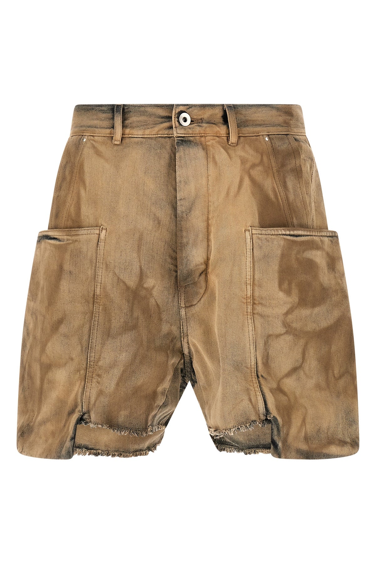 stefan cargo shorts in used-effect cotton denim