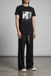 wide pusher trousers in light and fluid acetate jersey