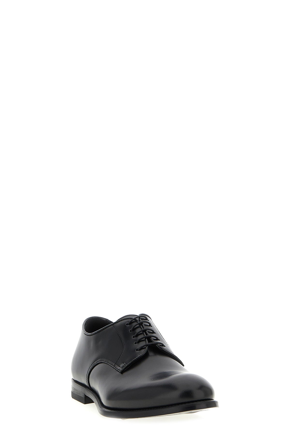 5 fori lace-up shoes in brushed calf leather