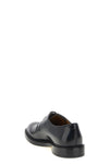 5 fori brushed calf leather lace-up shoes