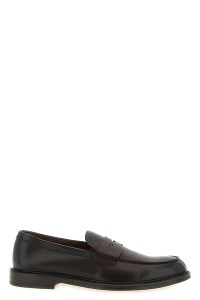 leather loafers