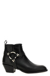 dulce belt leather ankle boots