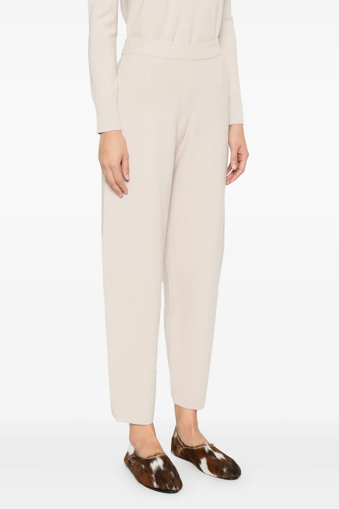 MAX MARA STUDIO L dula viscose blend knit pants