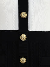 BALMAIN 36 braided pattern midi dress