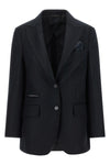 the peserico blazer in fine virgin wool stands out for its impeccable sartorial