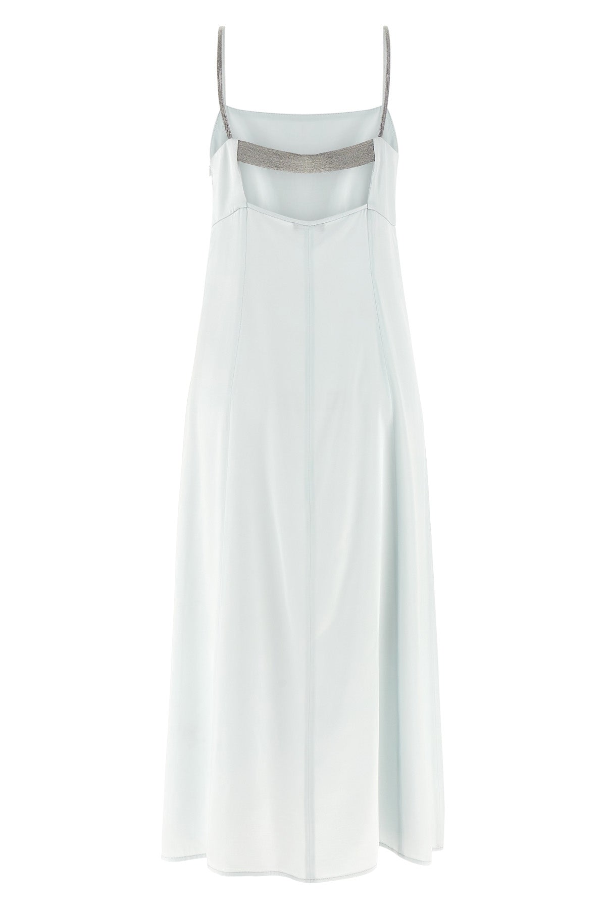 long dress in fluid viscose satin