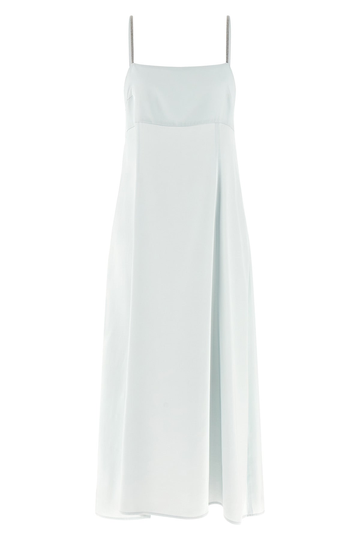 long dress in fluid viscose satin