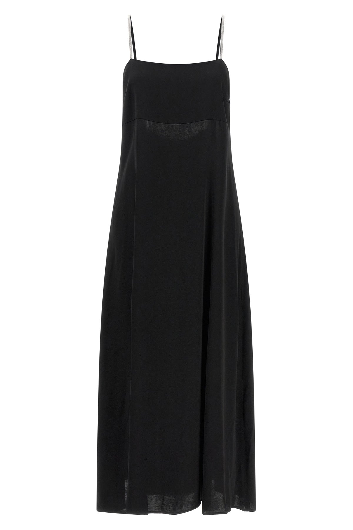 long aurea dress in shiny satin