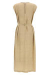 tone-on-tone patterned fluid viscose midi dress