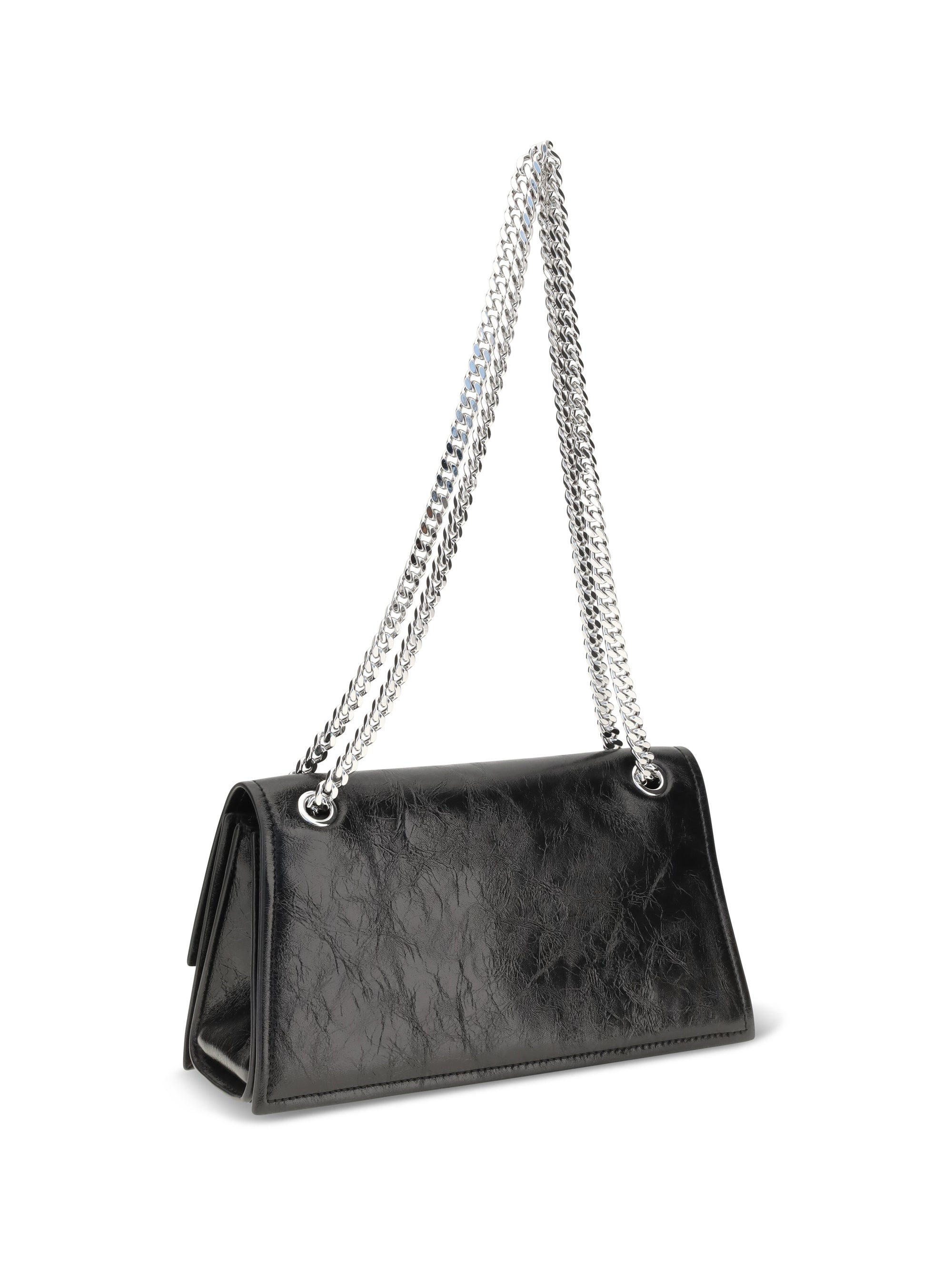 kira suede shoulder bag with turn-lock detail