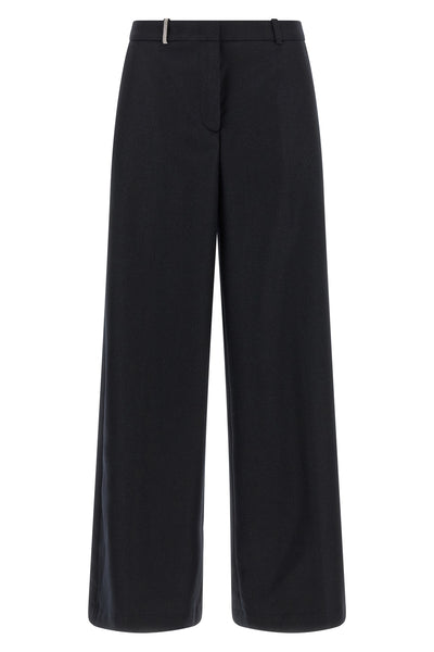 palazzo peserico trousers redefine everyday tailoring through fluid volumes and
