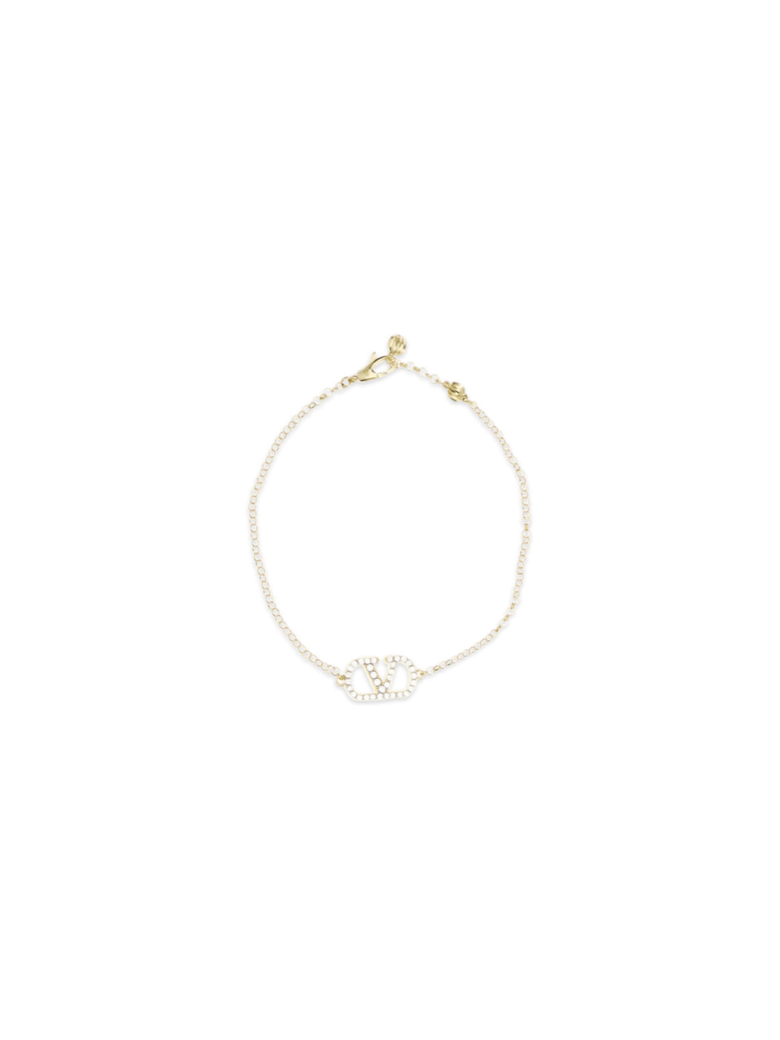 VALENTINO GARAVANI M vlogo signature bracelet in metal and swarovski® crystals