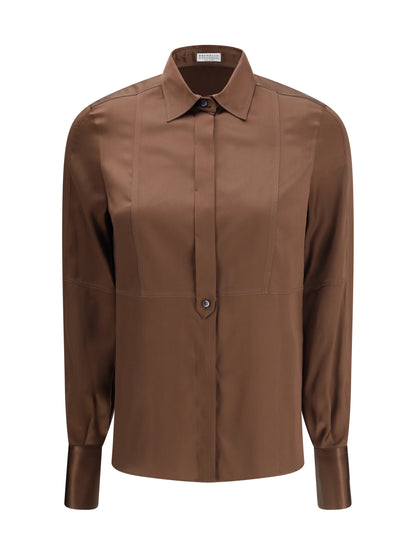 BRUNELLO CUCINELLI L silk shirt 