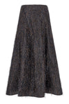 the peserico skirt defines the volumes of the wardrobe through an a-shaped model