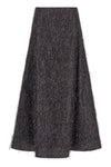 the peserico skirt defines the volumes of the wardrobe through an a-shaped model