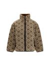 t monogram fleece jacket