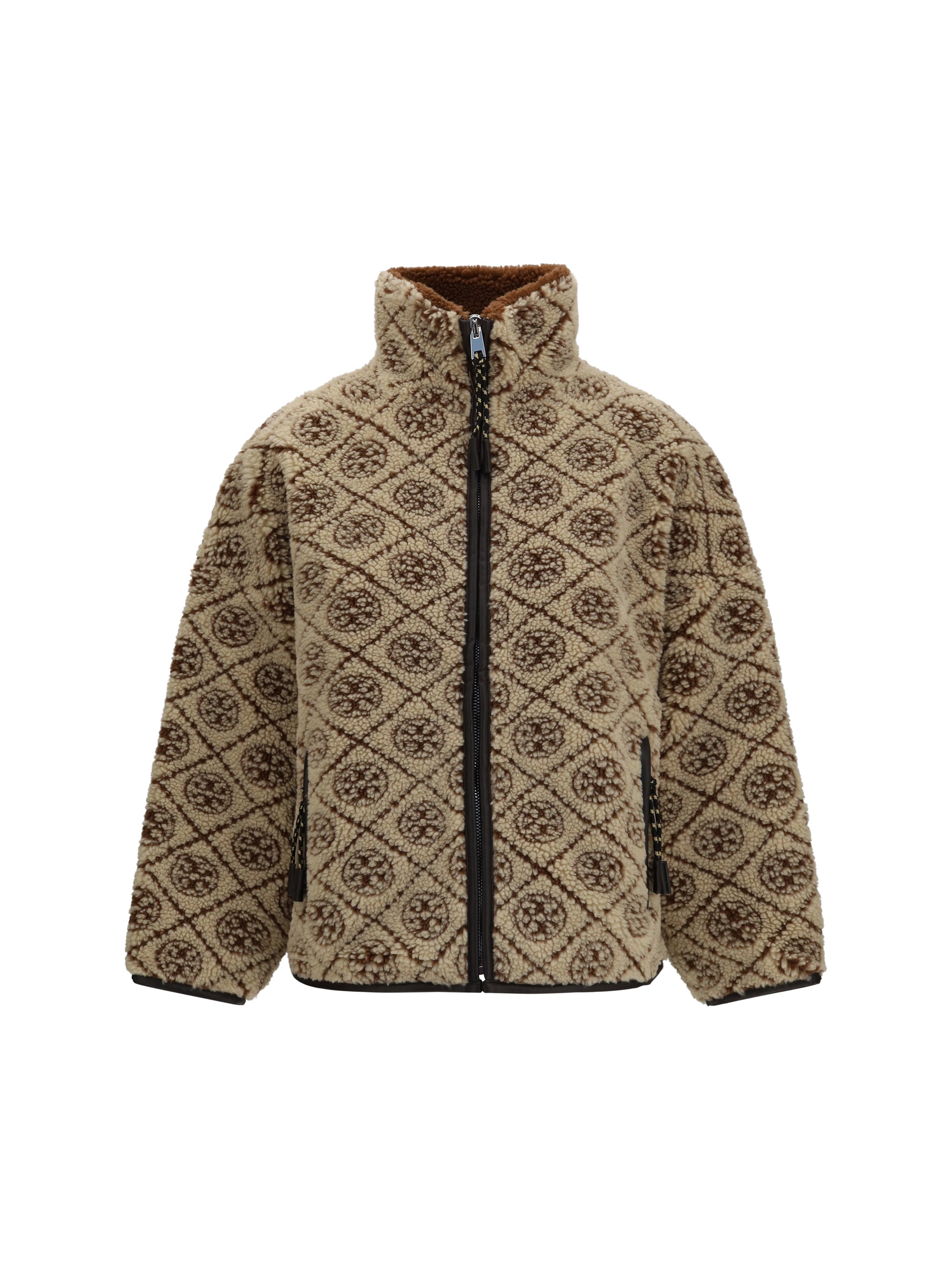 t monogram fleece jacket