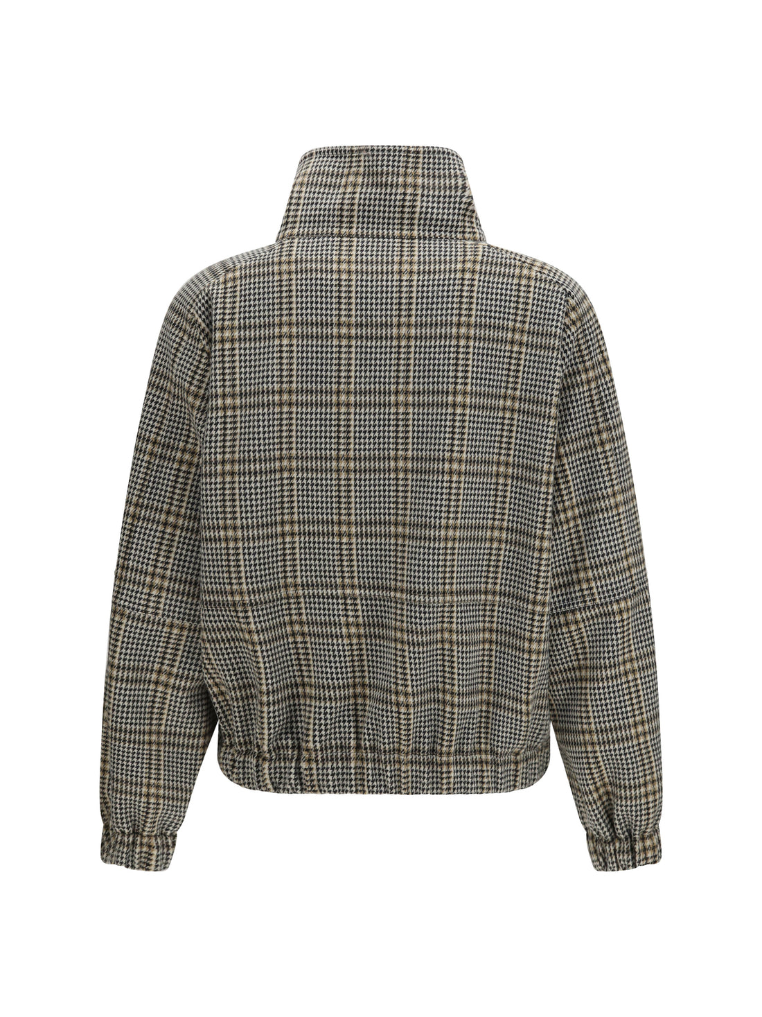 FABIANA FILIPPI 40 check jersey bomber jacket