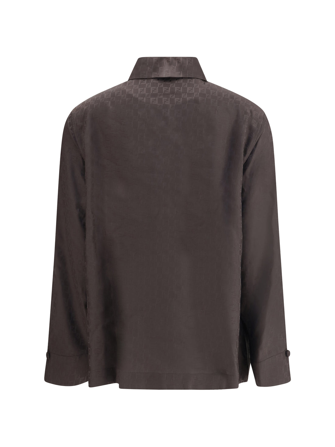 FENDI 40 silk jacquard shirt 