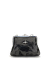granny frame patent leather handbag