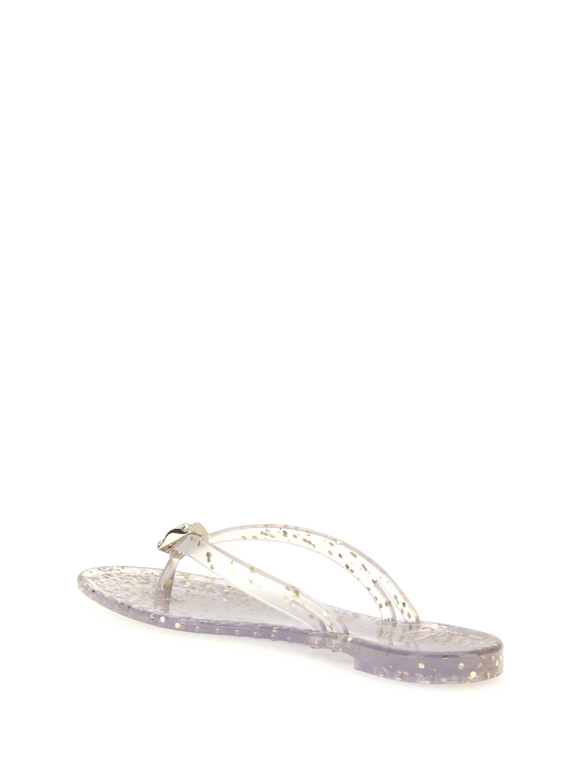 glitter thong sandals