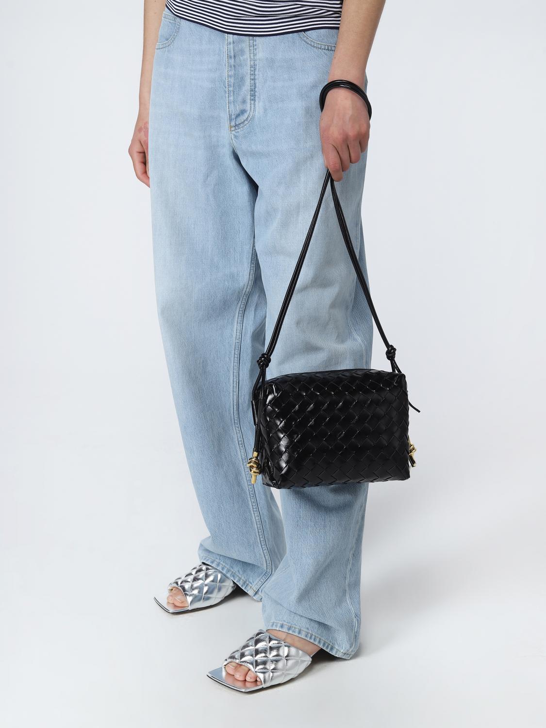 loop bag in brushed leather