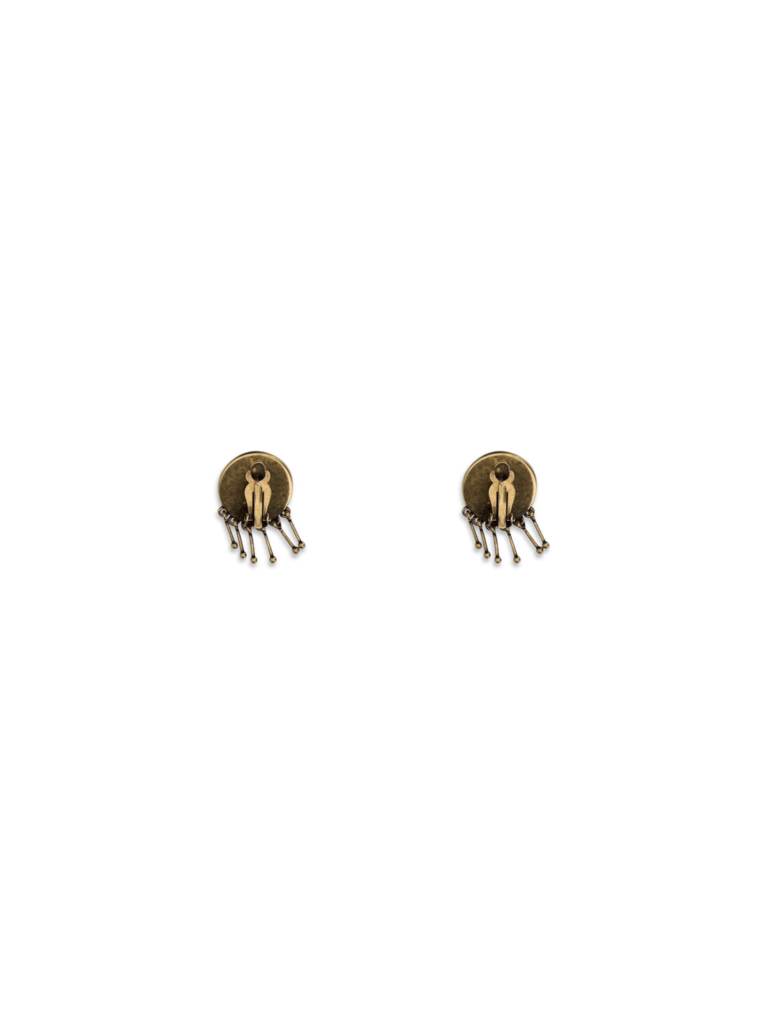 VERSACE OS medusa clip-on drop earrings