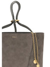 suede spin tote bag